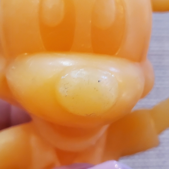 Vintage '70s Marx Toys Mickey Mouse toy in orange plastic - Picture 6 of 9